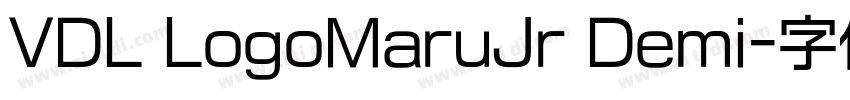 VDL LogoMaruJr Demi字体转换